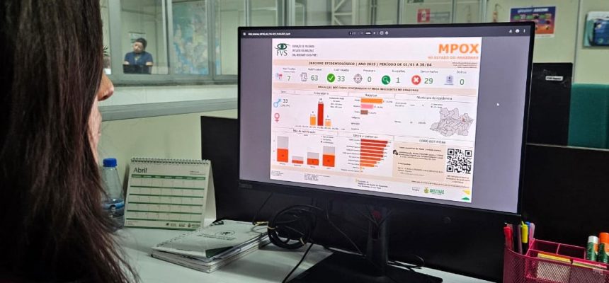 A Fundação de Vigilância em Saúde do Amazonas – Dra. Rosemary Costa Pinto (FVS-RCP), da Secretaria de Estado de Saúde (SES-AM), divulga, nesta quarta-feira (30/04), o novo informe epidemiológico semanal da Mpox no Estado.